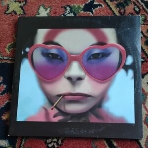 Gorillaz Humanz Vinyl Record Heart-Shaped Sunglasses Album Cover Art
